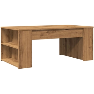 vidaXL Table basse chêne artisanal 102x55x42 cm bois d'ingénierie pas cher