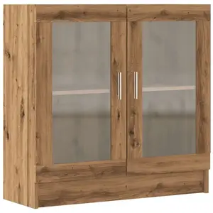 vidaXL Bibliothèque chêne artisanal 82,5x30,5x80 cm bois d'ingénierie pas cher
