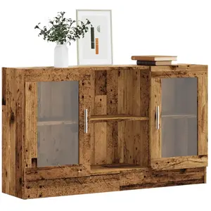 vidaXL Buffet vieux bois 120x30,5x70 cm bois d'ingénierie 856164 pas cher