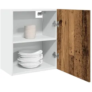 vidaXL Armoire suspendue vieux bois 50x31x60 cm bois d'ingénierie pas cher