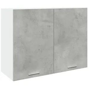 vidaXL Armoire suspendue Gris béton 80x31x60 cm Aggloméré pas cher
