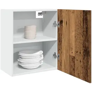 vidaXL Armoires suspendues 2 pcs vieux bois 50x31x60cm bois ingénierie pas cher