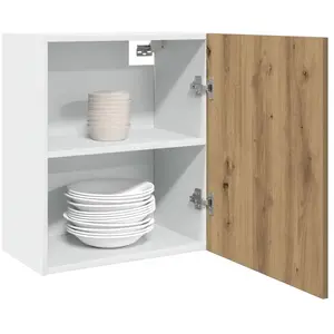 vidaXL Armoires suspendues 2 pcs chêne artisanal bois d'ingénierie pas cher