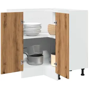 vidaXL Armoire de cuisine chêne artisanal 75,5x75,5x81,5 cm pas cher