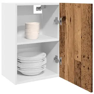 vidaXL Armoire suspendue vieux bois 40x31x60 cm bois d'ingénierie pas cher