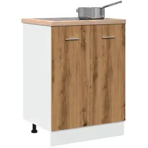 vidaXL Armoire de plancher chêne artisanal 60x46x81,5 cm pas cher