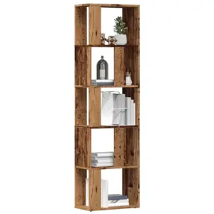 vidaXL Bibliothèque vieux bois 45x24x159 cm bois d'ingénierie