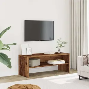 vidaXL Meuble TV vieux bois 100x40x40 cm bois d'ingénierie pas cher