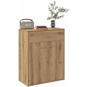 vidaXL Buffet chêne artisanal 60x30x75 cm bois d'ingénierie pas cher