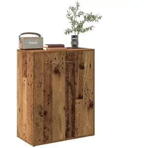 vidaXL Buffet vieux bois 60x30x75 cm bois d'ingénierie pas cher