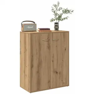 Comparateur de prix : vidaXL Buffet chêne artisanal 60x30x75 cm bois d'ingénierie