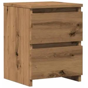 Comparateur de prix : vidaXL Table de chevet chêne artisanal 30x30x40 cm bois d'ingénierie
