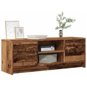 vidaXL Meuble TV vieux bois 102x30x37,5 cm bois d'ingénierie pas cher