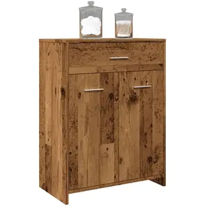 vidaXL Armoire de salle de bain vieux bois 60x33x80 cm bois ingénierie pas cher