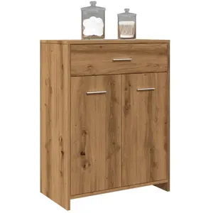 vidaXL Armoire de salle de bain chêne artisanal 60x33x80 cm pas cher