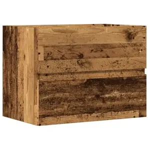 vidaXL Armoire de salle de bain vieux bois bois d'ingénierie pas cher