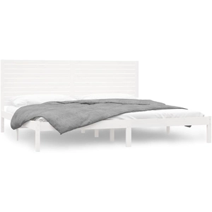 vidaXL Vidaxl Cadre De Lit Extra Long Sans Matelas 200x210 Cm Bois Massif pas cher