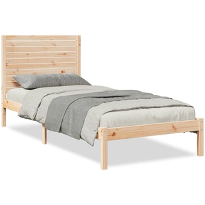 vidaXL Vidaxl Cadre De Lit Extra Long Sans Matelas 90x220 Cm Bois Massif pas cher