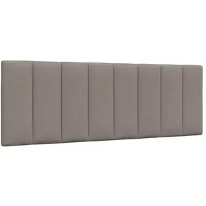 vidaXL Coussin de tête de lit taupe 120 cm tissu pas cher