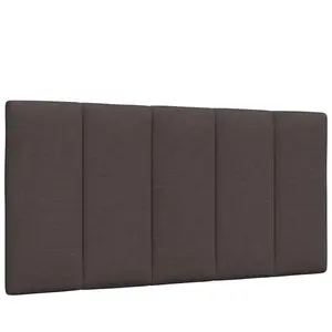 vidaXL Coussin de tête de lit marron foncé 100 cm tissu pas cher