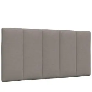 vidaXL Coussin de tête de lit taupe 100 cm tissu pas cher