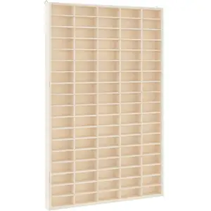 vidaXL Vidaxl Vitrine De Collection En Bois Avec 90 Compartiments pas cher