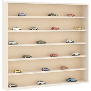 vidaXL Vidaxl Vitrine De Collection En Bois Avec 6 Étagères 60x8,5x55 Cm pas cher