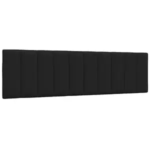 Comparateur de prix : vidaXL Coussin de tête de lit noir 180 cm tissu