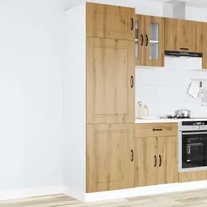 vidaXL Armoire de cuisine Kalmar chêne artisanal bois d'ingénierie pas cher