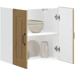 vidaXL Armoire murale cuisine Kalmar chêne artisanal bois d'ingénierie pas cher