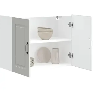 Comparateur de prix : vidaXL Armoire murale de cuisine Kalmar blanc bois d'ingénierie
