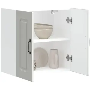 vidaXL Armoire murale de cuisine Kalmar blanc bois d'ingénierie pas cher