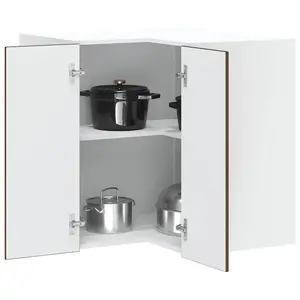 vidaXL Armoire murale d'angle de cuisine Kalmar chêne marron pas cher