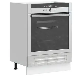 vidaXL Armoire à four Kalmar sonoma gris bois d'ingénierie pas cher