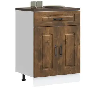 vidaXL Armoire de cuisine Kalmar chêne fumé bois d'ingénierie pas cher