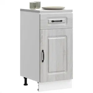 vidaXL Armoire de cuisine Kalmar sonoma gris bois d'ingénierie pas cher