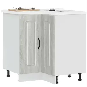 vidaXL Armoire d'angle de cuisine Kalmar sonoma gris bois d'ingénierie pas cher