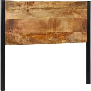 vidaXL Tête de lit 120 cm bois massif manguier et fer pas cher