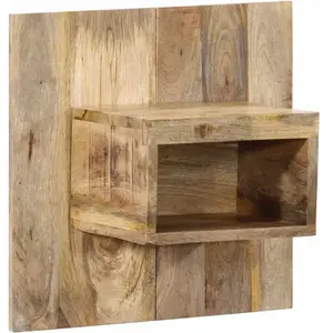 vidaXL Table de chevet 50x27x50 cm bois massif de manguier brut pas cher