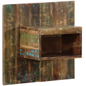 vidaXL Table de chevet multicolore 50x27x50 cm bois de récupération pas cher