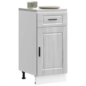 vidaXL Armoire de cuisine Porto sonoma gris bois d'ingénierie pas cher