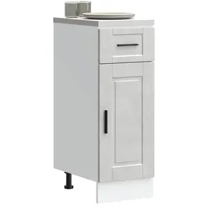 vidaXL Armoire de cuisine Porto gris béton bois d'ingénierie pas cher
