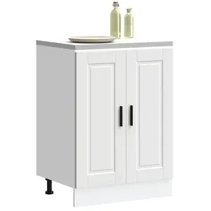 Armoire de cuisine Porto blanc bois d'ingénierie vidaXL pas cher