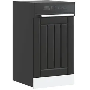 Comparateur de prix : vidaXL Panneau de lave-vaisselle Lucca noir bois d'ingénierie