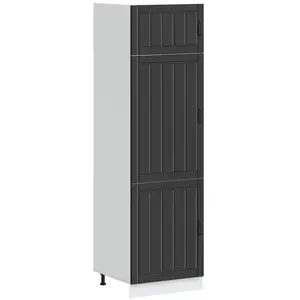 vidaXL Armoire de cuisine Lucca noir bois d'ingénierie pas cher
