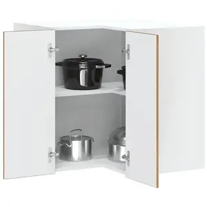 vidaXL Armoire d'angle murale de cuisine Lucca vieux bois pas cher