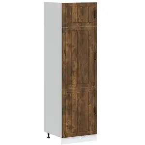 vidaXL Armoire de cuisine Lucca chêne fumé bois d'ingénierie pas cher
