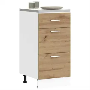 vidaXL Armoire de plancher chêne artisanal 40x46x81,5 cm pas cher