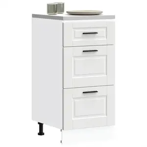 Comparateur de prix : vidaXL Armoire de cuisine Porto blanc bois d'ingénierie