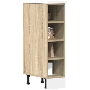 vidaXL Armoire basse chêne sonoma 20x44,5x81,5 cm bois d’ingénierie pas cher
